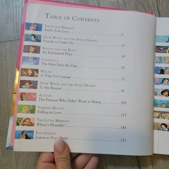 Disney Princess Collection A Treasury Of Tales Hardcover Book Princess Storybook - Picture 3 of 6